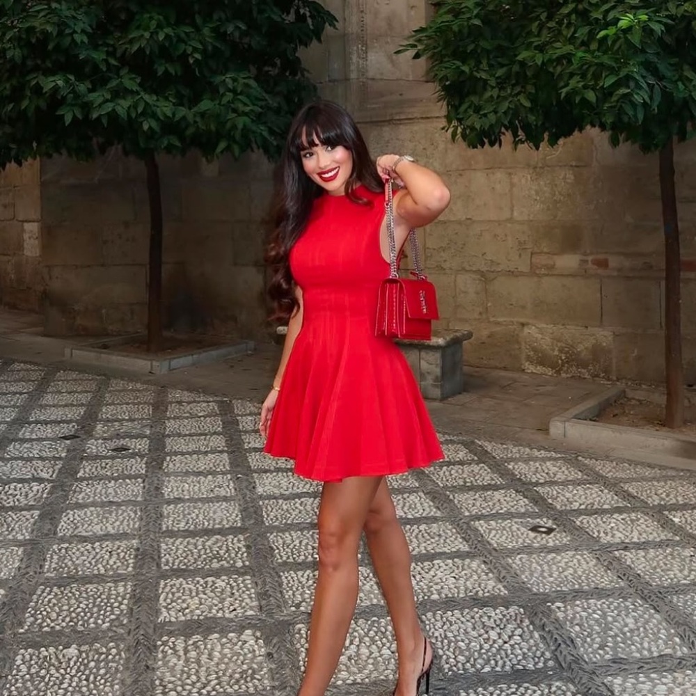 ZARA NEW MINI GODET DRESS ZW COLLECTION